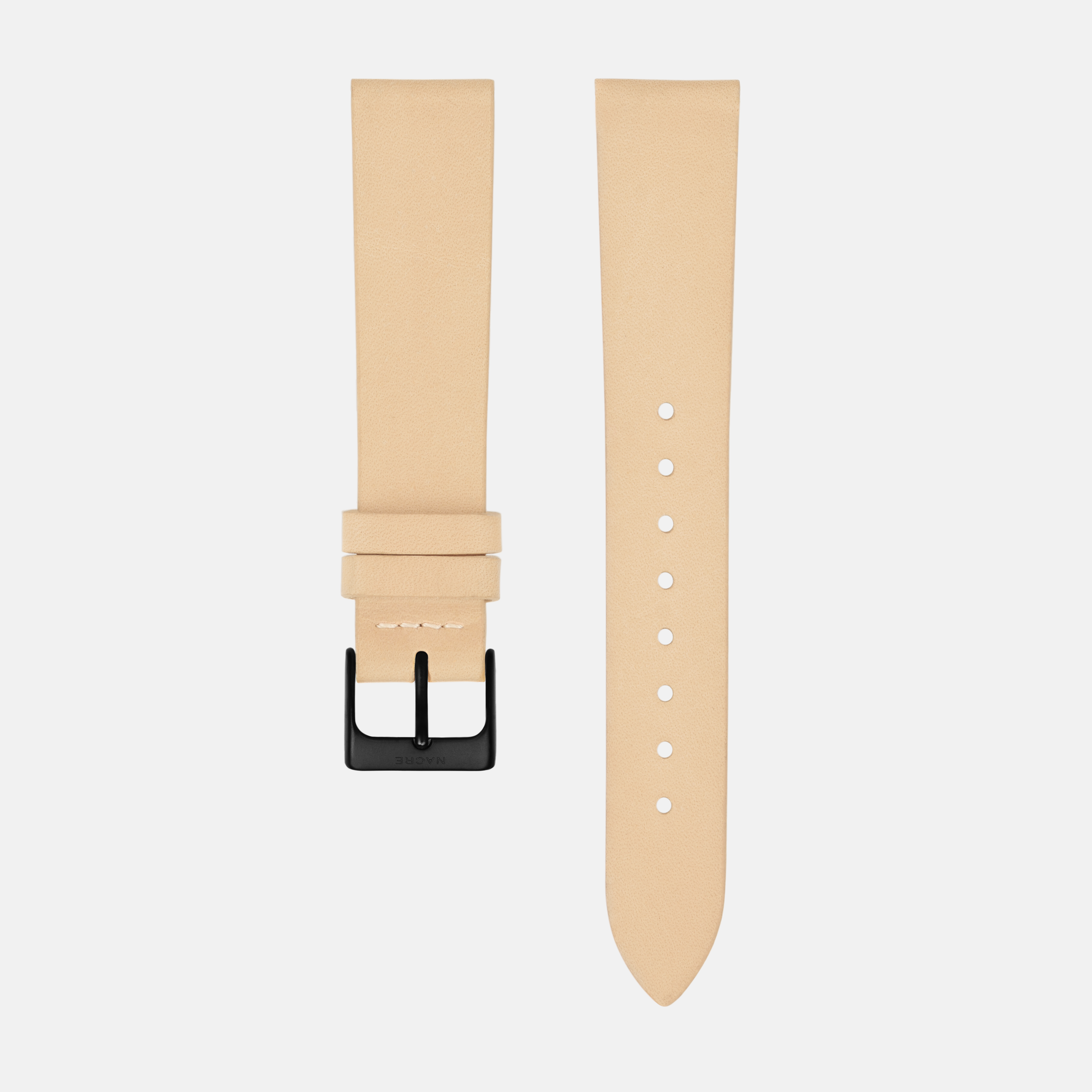 Strap - Italian Leather - Natural Leather - Matte Black